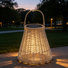 Glocken-Rattan-Solarlaterne