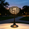 Orb Tischlampe aus gewebtem Seil