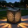 Sunburst Cube Solarlaterne